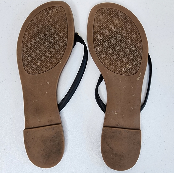 Tory Burch Terra Thong Sandals Black Size 9 - Picture 9 of 13
